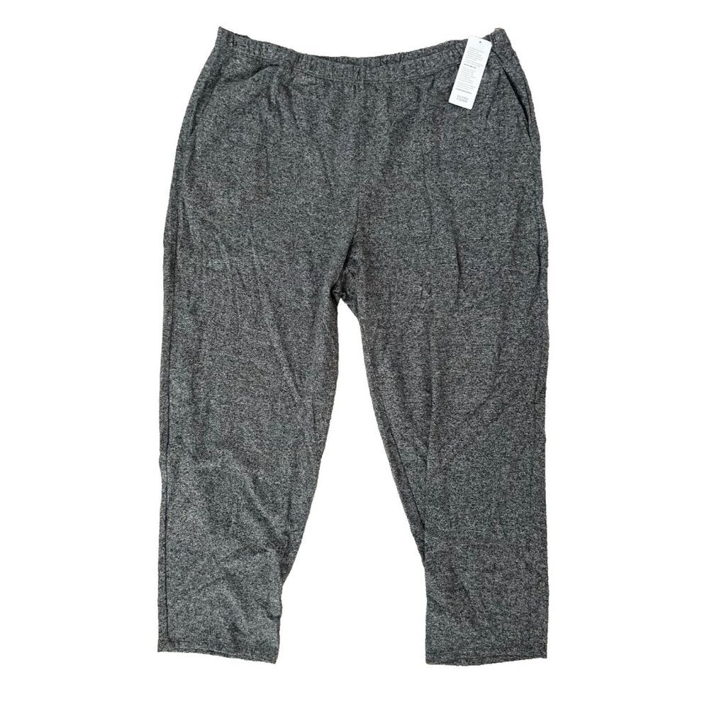 Eileen Fisher Organic Cotton Hemp Tapered Pant Ash Grey ( XL )